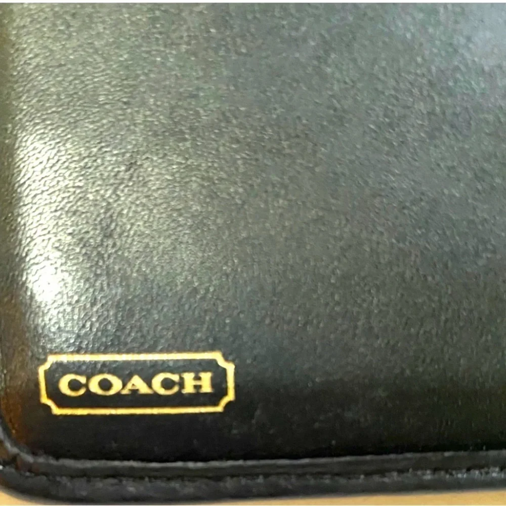 Coach vintage unisex CC signature print canvas wallet